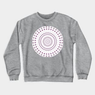 Geometric Purple/White Spiral Crewneck Sweatshirt